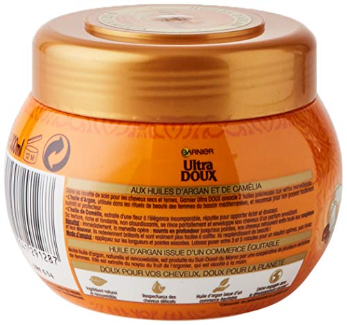 Garnier Ultra Doux Le Masque Merveilleux Huiles d'Argan et Camélia - Masque Cheveux Secs