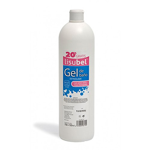 GEL DE BAÑO FARMACIA LISUBEL ALOE VERA Y ROSA DE MOSQUETA EXTRASUAVE 750+150 ML