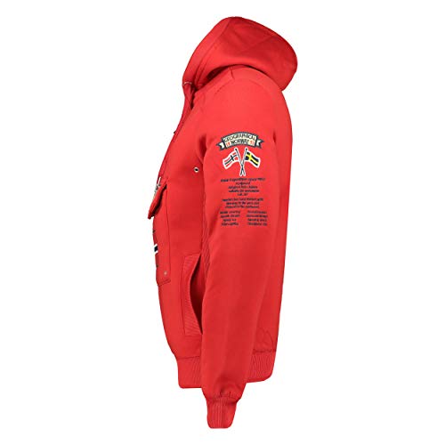 Geographical Norway - Sudadera DE Hombre GYMCLASS Rojo S