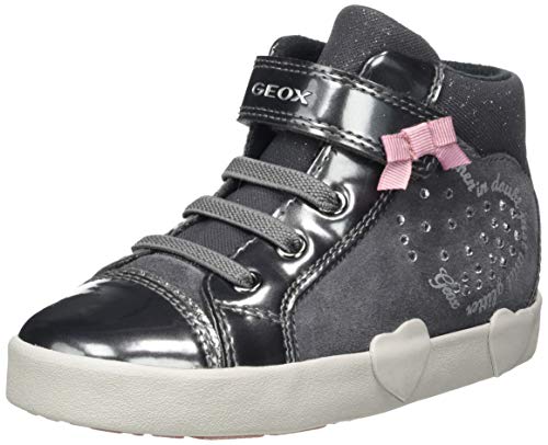 Geox B KILWI GIRL D Sneaker Niñas, Gris (Dark Grey), 25 EU