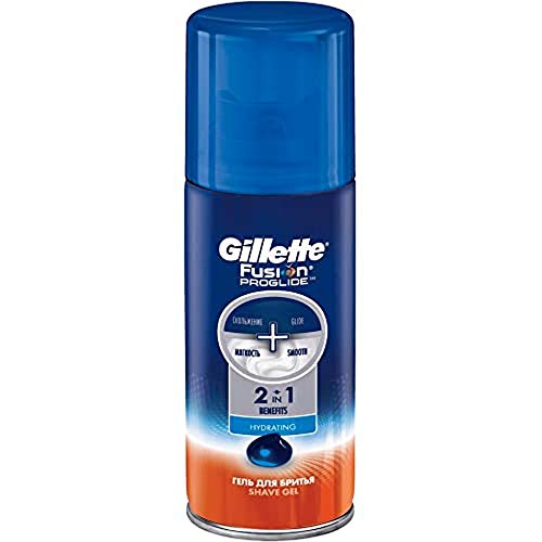 Gillette Fusion ProGlide 2-en-1 Gel de Afeitado Hidratante para Hombre - 75 ml