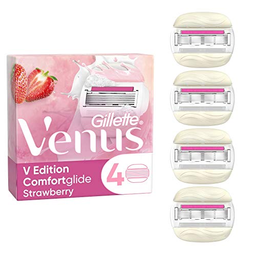 Gillette Venus Comfortglide Strawberry - Cuchillas de afeitar para mujer (4 cuchillas)