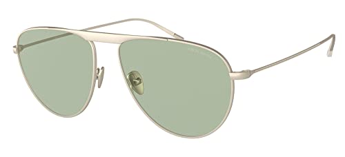 Giorgio Armani Gafas de Sol AR 6131 Matte Pale Gold/Green 58/15/145 hombre