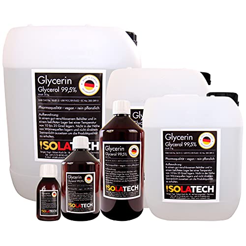 Glicerina líquida vegetal 100ml CALIDAD 100% grado farmacéutico, puro, glicerol Botella de 0,1L (contenido 120g)