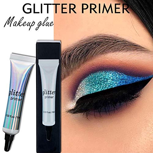 Glitter Primer, Cosmético Glitter Glue Impermeable Sombra de ojos Imprimación Maquillaje facial Cara Chunky Glitter Glue Adhesivo Corporal