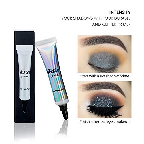 Glitter Primer, Cosmético Glitter Glue Impermeable Sombra de ojos Imprimación Maquillaje facial Cara Chunky Glitter Glue Adhesivo Corporal