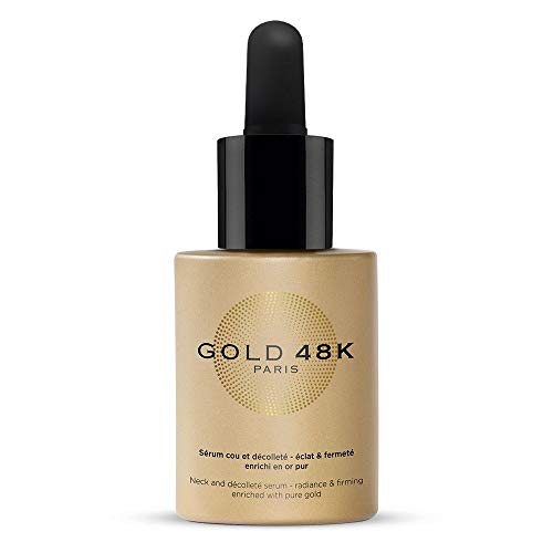 GOLD 48K - Sérum para el cuello y el escote - iluminación y firmeza - Oro Puro + Ácido Hialurónico