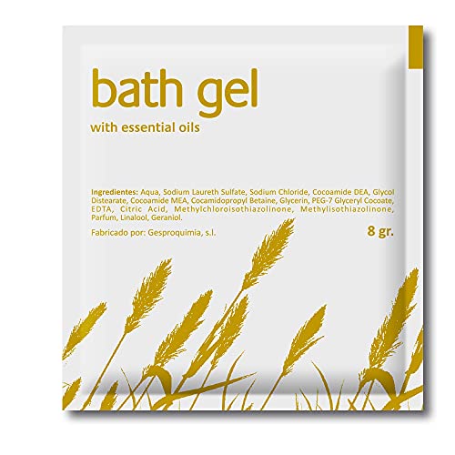 GPQ - Gel de ducha NATUR Amenities para Hotel en sobre monodosis (8gr. x 400 Und.)