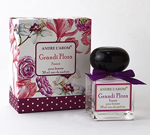 GRANDI FLORA - Andre L’Arom - Eau de Parfum para mujer 50 ml - Oriental - Fabricado en Francia - Producto de Grasse