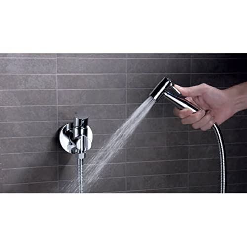 Grifo bidet empotrado Imex Serie Munich Niquel Cepillado RDM001/NQ, Kit Ducha Higienica Duchas Bidet Mano Con Mezclador, Monomando empotrar para bidé WC