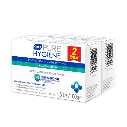 Grisi Pure Hygiene Dermojabón Higienizante Pack 2x100g.