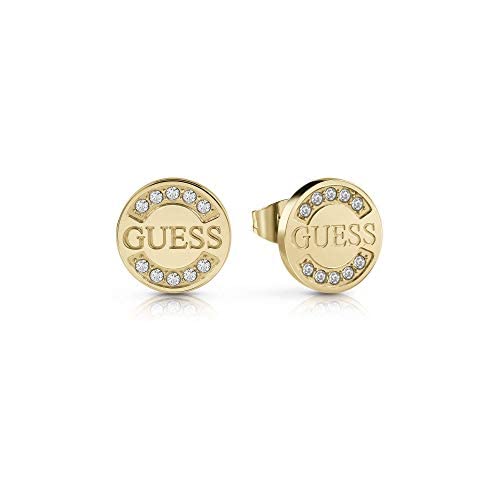 Guess Pendientes de botón Mujer chapado en oro - UBE28029