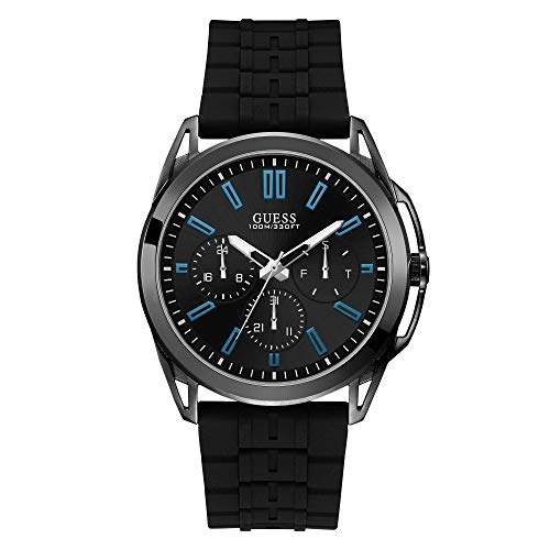 GUESS Reloj analógico para Hombre. de Cuarzo con Correa en Caucho W1177G1