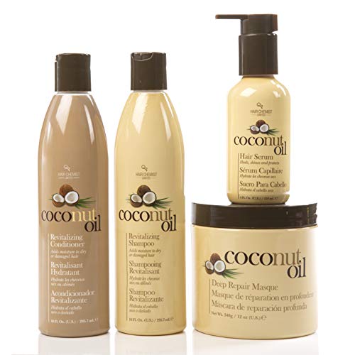 Hair Chemist Coconut Oil Deluxe Hair Care Collection - 4 Piece Set by Hair Chemist