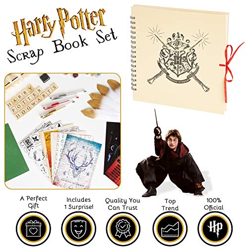 HARRY POTTER Album de Manualidades Niños con Pegatinas Scrapbooking y Otros Materiales para Actividades Creativas , Regalos Originales para Niñas, Niños y Adolescentes