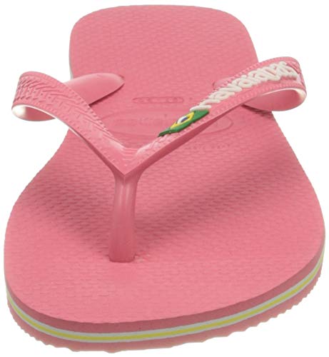 Havaianas Brasil Logo, Chanclas, para Unisex adulto, Porcelana Rosa, 35/36 EU