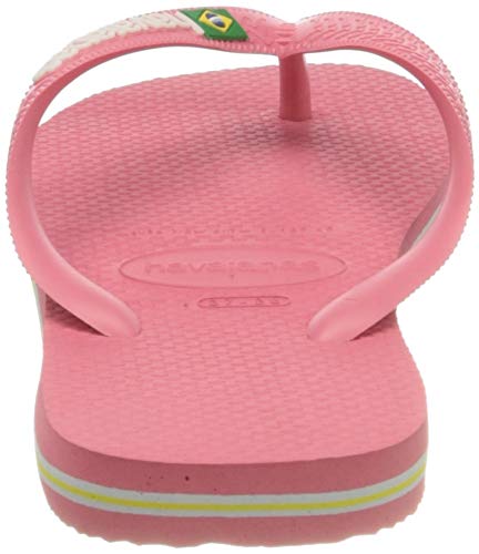 Havaianas Brasil Logo, Chanclas, para Unisex adulto, Porcelana Rosa, 35/36 EU