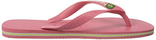 Havaianas Brasil Logo, Chanclas, para Unisex adulto, Porcelana Rosa, 35/36 EU