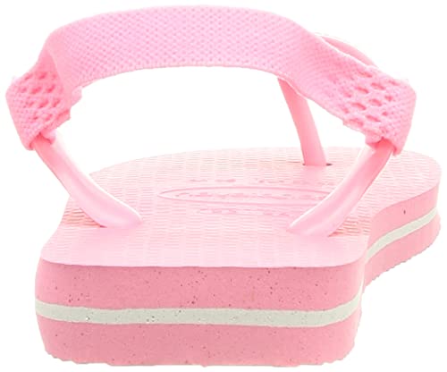 Havaianas Brasil Logo II, Chanclas, para Unisex niños, Rosa De Cristal, 21 EU