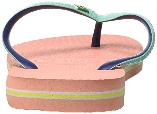 Havaianas Brasil Mix, Chanclas, para Unisex adulto, Rosa De Seda, 37/38 EU