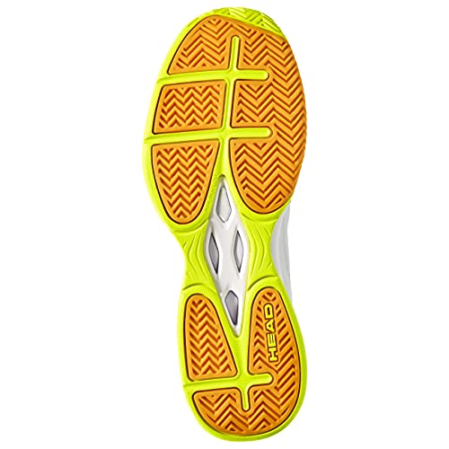 HEAD Grid, Zapatillas para Squash Unisex Adulto, Amarillo y Blanco, 40.5 EU