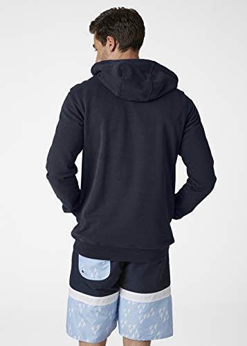 Helly Hansen Logo Hoodie HH Sudadera con Capucha, Hombre, Azul Marino, M