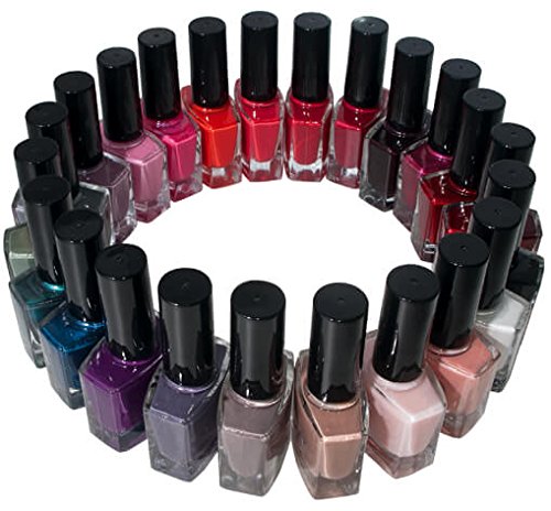 HN Hollywood nails 10 esmaltes de uñas libres (rojo sangre).