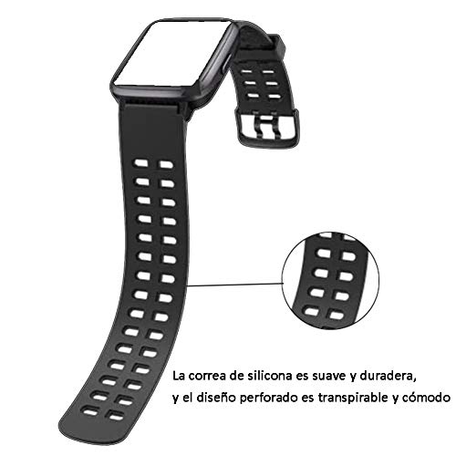 HOTSO Correa para Reloj Inteligente ID205 ID205L ID205S, Correas de Repuesto para Mujer y Hombre Silicona Smart Band de Reemplazo Compatible con La Mayoría de Pulseras con Bandas de 23mm de Ancho