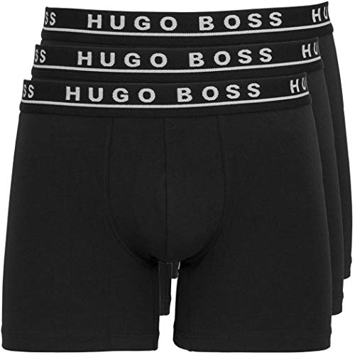 Hugo Boss - Bóxers - para hombre 3 x schwarz black medium