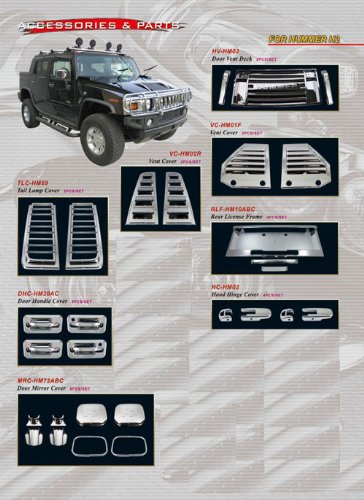 Hummer H2 H2 Cromo Exterior de Accesorios ABS Moldeado del Ajuste del Kit del 2006 2007 2008