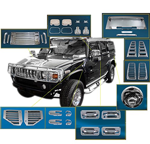 Hummer H2 H2 Cromo Exterior de Accesorios ABS Moldeado del Ajuste del Kit del 2006 2007 2008