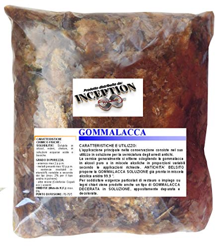 Inception Pro Infinite 1Kg de Goma Laca - Resina Natural - Ámbar desconchado en Escamas - Vegetal