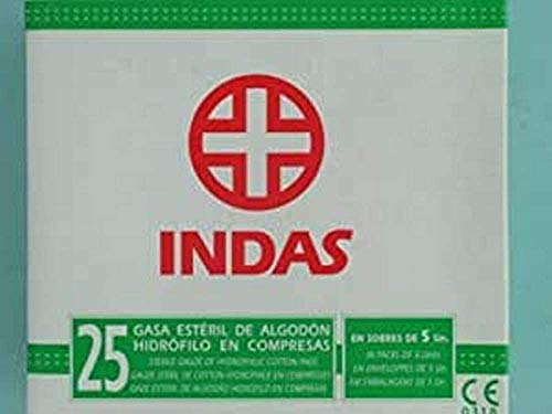 Indas Compresa Gasa Esteril 25U Indas 60 g