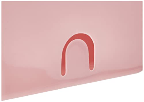 Interior 6ASB229RS Cesta Douceur Ducha colgantes de plástico rosa del polvo (LxWxH 25.6 x 24 x 9.5 cm)