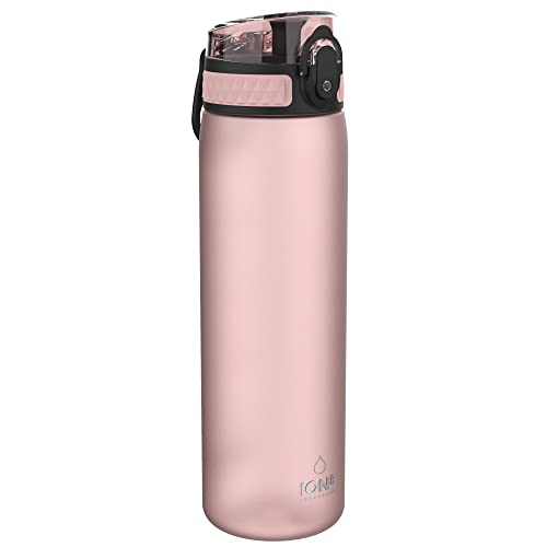 Ion8 Botella Agua, Sin Fugas, Sin BPA, 500ml, Rosa