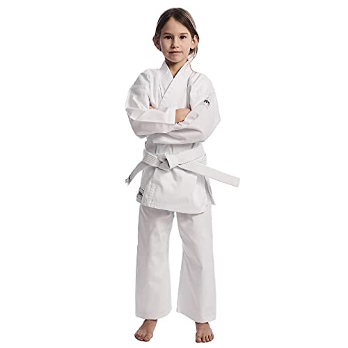 Ippon Gear Club de Karate Gi para niños Traje, Unisex Juvenil, Blanco, 100