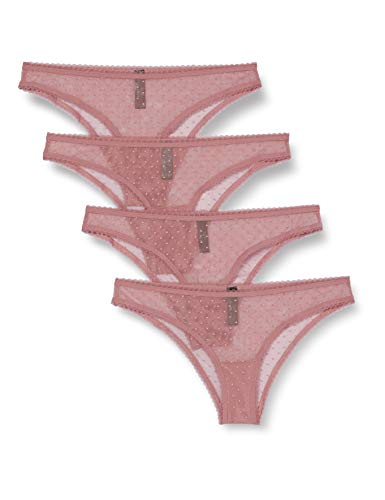 Iris & Lilly BELK427M4 Bikinis & Brasil, Rosa Magenta Viejo, 42/L, Pack de 4