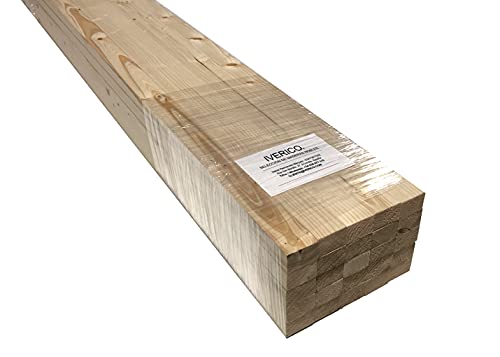 IVERICO® - Listones de Madera de Pino o Abeto, Cepillados. Palos Rectangulares, Largo 2.40 metros. (25, Sección 30x20mm)