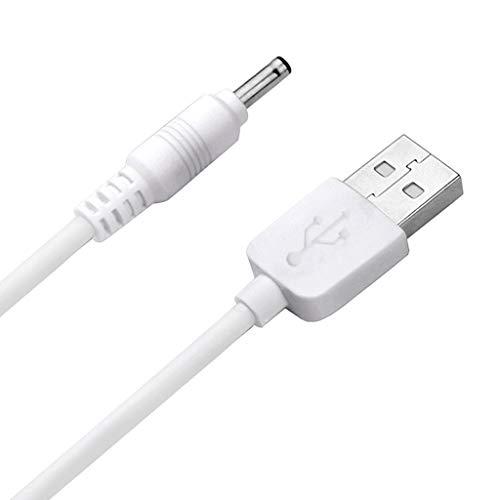 jiheousty Reemplazo de Cable de Carga USB a DC 3.5V para Foreo Luna/Luna 2 / Mini/Mini 2 / Go/Luxe Limpiador Facial Cable de Cargador USB 100CM