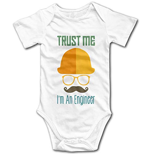 Jingliwang Trust Me I 'm an Engineer Newborn Baby Body de canastilla de algodón orgánico 100% 0-2T