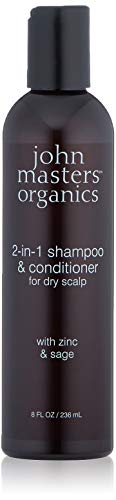 John Masters Organics Champú y Acondicionador 2 en 1 para Cuero Cabelludo Seco con Zinc y Salvia 236 ml