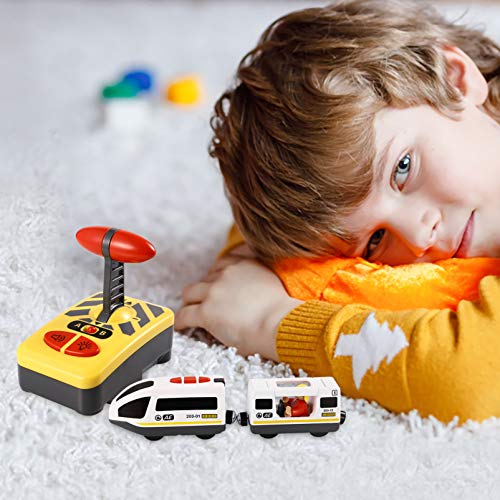 jojofuny Tren de Control Remoto Eléctrico Juguete para Niños Tren Modelo Juguete Educativo Gran Regalo para Niños ( Sin Batería )