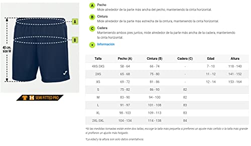 Joma Miami Bermuda Deporte de Tenis, Hombres, Blanco, M