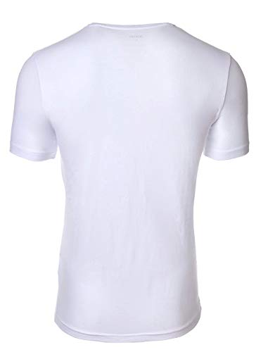 Joop! Camiseta Interior Hombre 2er Paquete - Camiseta,V-Neck,Media Manga, Fino Algodón Stretch - Blanco, XXL