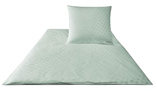 Joop!. – Ropa de Cama (Mako satén Cornflower 4020, 100% algodón, Plata, Kissen 80x80