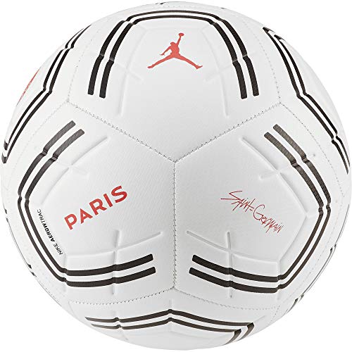 Jordan PSG NK Strk Balones Fútbol, Adultos Unisex, Multicolor (White/Black/Infrared), 5