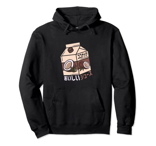 Jugo de coco Limonada japonesa Anime Manga Item Otaku Sudadera con Capucha