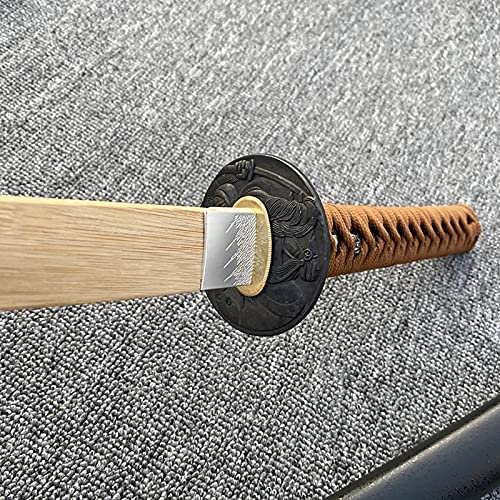 Juguete espada madera de bambú hecho mano 102 cm,espadas madera con vaina,juego Iaido Katana,entrenamiento Kendo artes marciales japonesas,Boken,adecuado para cosplay,Iaido,colección,decoración hogar