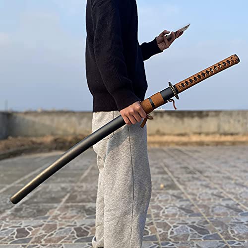 Juguete espada madera de bambú hecho mano 102 cm,espadas madera con vaina,juego Iaido Katana,entrenamiento Kendo artes marciales japonesas,Boken,adecuado para cosplay,Iaido,colección,decoración hogar