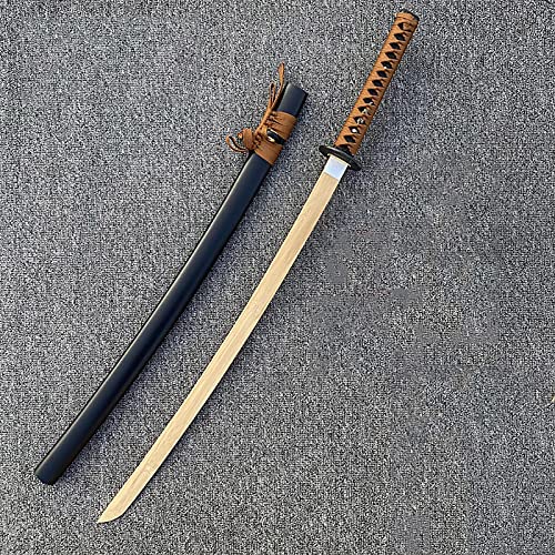 Juguete espada madera de bambú hecho mano 102 cm,espadas madera con vaina,juego Iaido Katana,entrenamiento Kendo artes marciales japonesas,Boken,adecuado para cosplay,Iaido,colección,decoración hogar